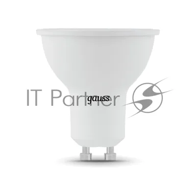 Лампа светодиодная Gauss 101506309 LED 9 Вт 860 Лм 6500К GU10 софит MR16 холодная черный