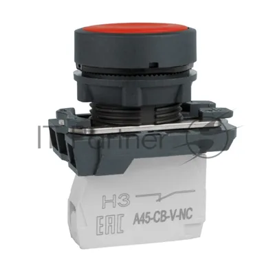 Кнопка OptiSignal D22 C5-P-401 красная пластик 1НЗ XB5AA42