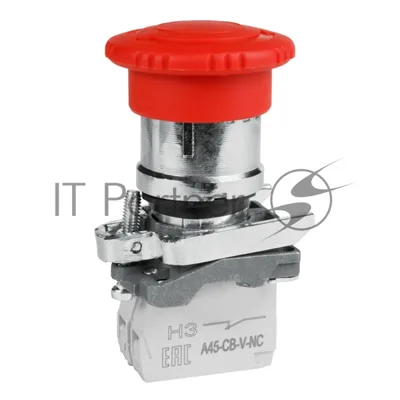 Кнопка ав ост возв пов OptiSignal D22 C4-ESTR-11 металл 1НО+1НЗ XB4BS8445
