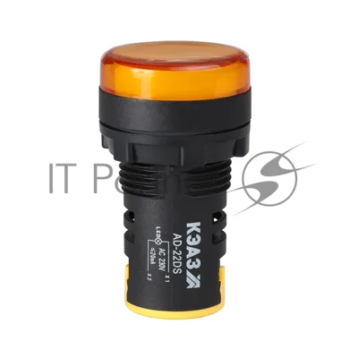 Лампа AD22DS(LED) матрица D22мм желтый 24В AC/DC-КЭАЗ 303937