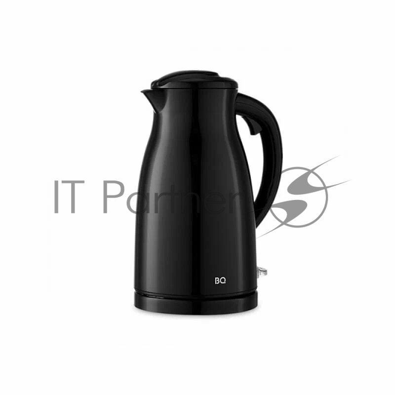 Электрочайник BQ KT1709S черный, 1.5 л, 1800 Вт, скрытый нагревательный элемент