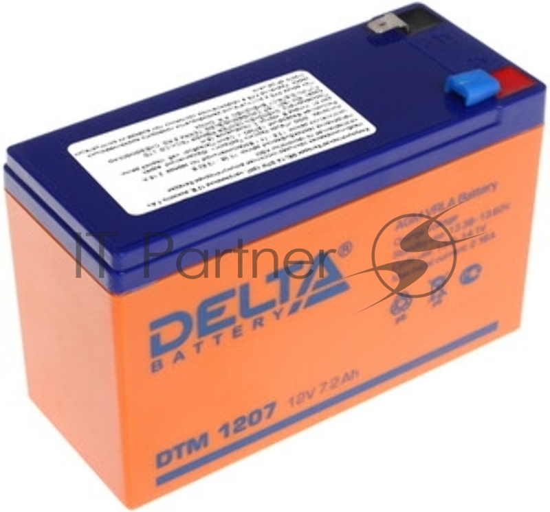 Аккумуляторная батарея Delta CT 1207.2 12В/7А·ч, клемма Болт + гайка Ø 6 мм (114х70х108мм (113мм), 2кг, Срок службы 5 лет