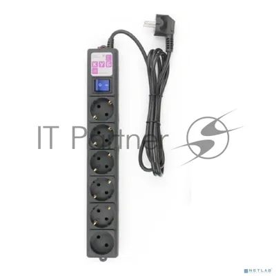 Фильтр-удлинитель PowerCube 1,9 м 6 р 16А SPG6-B1,9M (21887), черный