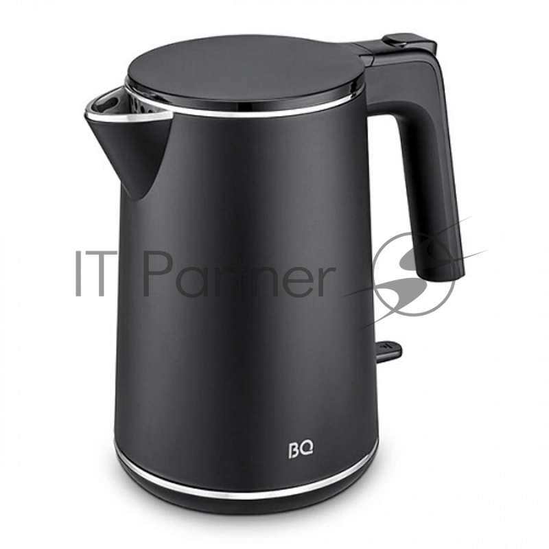 Чайник электрический BQ KT1716P черный, 1 л, 1800 Вт, скрытый нагревательный элемент