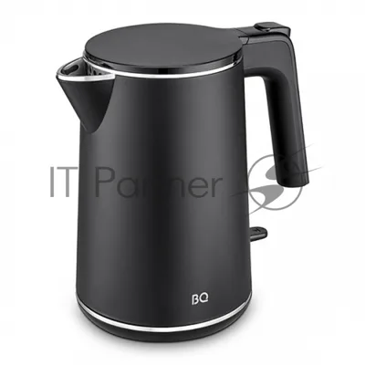 Чайник электрический BQ KT1716P черный, 1 л, 1800 Вт, скрытый нагревательный элемент
