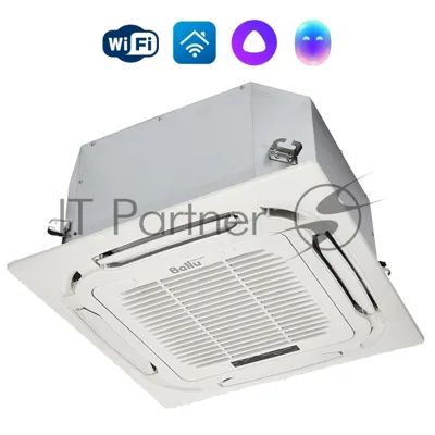 Внутренний блок сплит-системы кассетного типа Ballu Machine BLC_C/in-18HN1_21Y (compact) 18000 BTU, 55 м², 46 дБ, охлаждение, обогрев, осушение, белый
