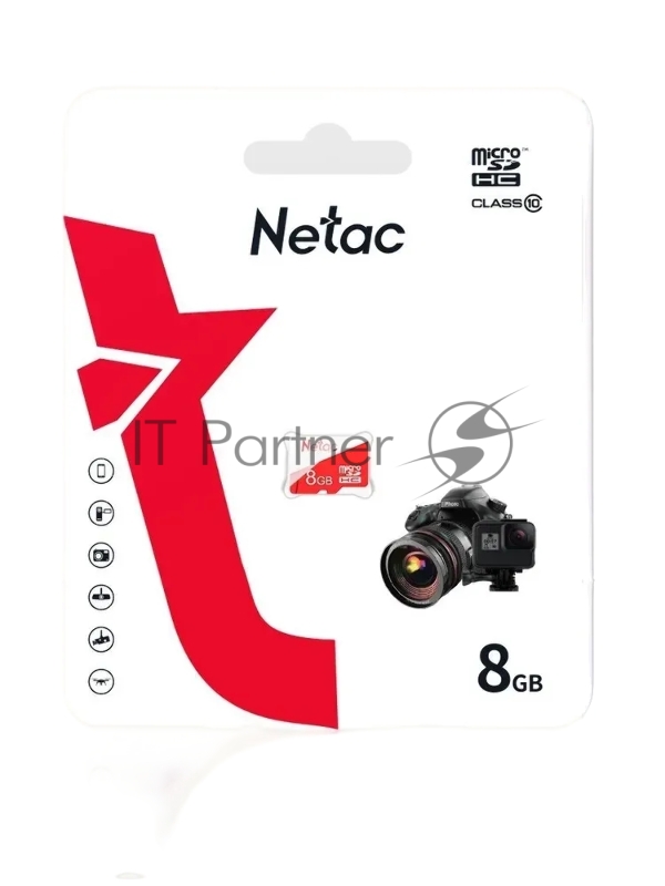 Флеш карта Netac P500 ECO MicroSDHC 8Gb C10 NT02P500ECO-008G-S
