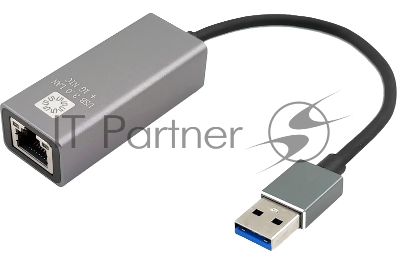 Кабель-адаптер 5bites UA3-45-13BK USB3.0, RJ45 1G, AL, серый