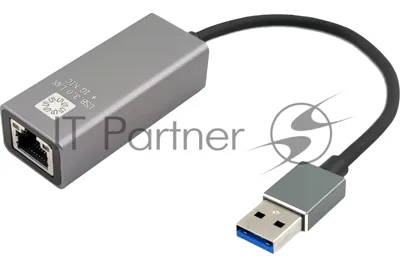 Кабель-адаптер 5bites UA3-45-13BK USB3.0, RJ45 1G, AL, серый