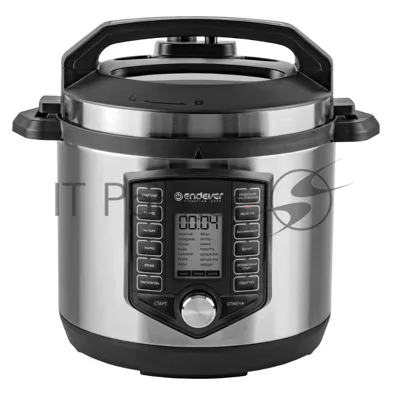 Скороварка-мультиварка электрическая Endever Vita-131, черный/стальной, мощность 1200 Вт, емкость 6л, 38 авторежимов работы, книга рецептов