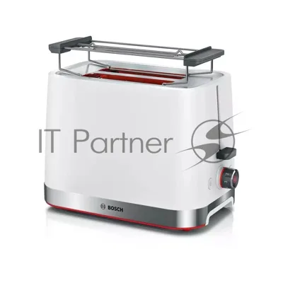 Тостер Bosch TAT4M221 белый, 970 Вт, 2 слота