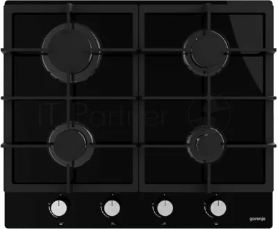 Газовая варочная поверхность Gorenje GT641AKB, 4 конфорки, закаленное стекло, 7500 Вт