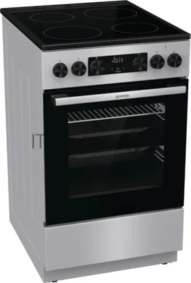 Плита электрическая Gorenje GEC5C41SG серый, конфорок 4 электрических, духовка 70 л, 50 см x 85 см x 59.4 см (без крышки)