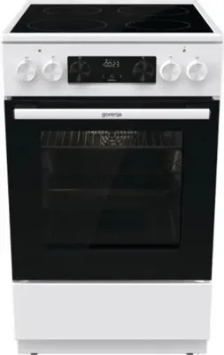Плита электрическая Gorenje GEC5C61WG белый, конфорок 4 электрических, духовка 70 л, 50 см x 85 см x 59.4 см (без крышки)