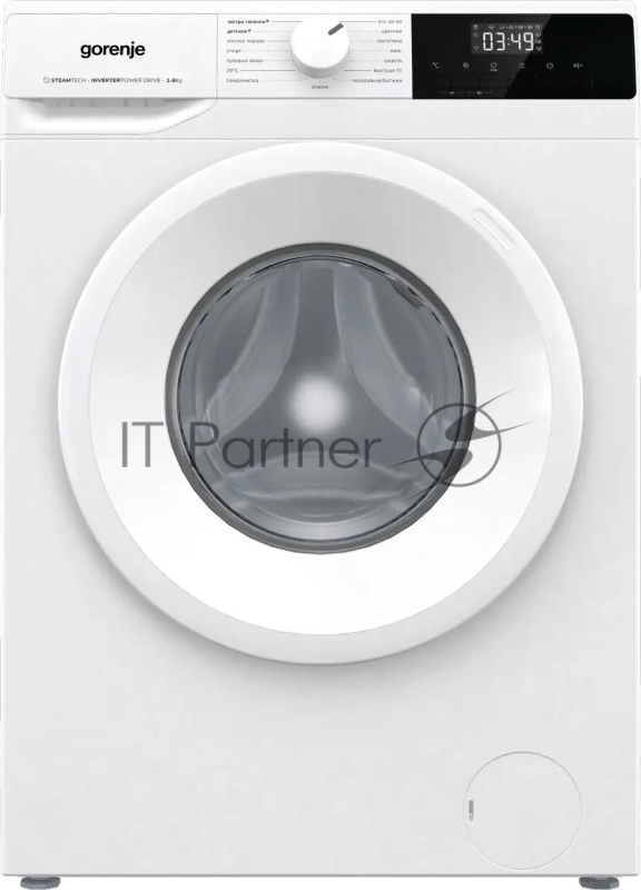 Стиральная машина Gorenje WNHPI84AS/R белый, загрузка фронтальная 8 кг, 1400 об/мин., класс: А