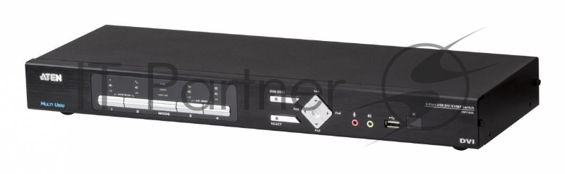 Переключатель KVM 4 портовый ATEN 4-Port USB DVI Multi-View KVMP Switch