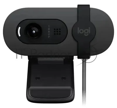 Веб-камера Logitech Brio 90 1920x1080, 30 кадр/с, USB Type-A, микрофон, крепление на мониторе