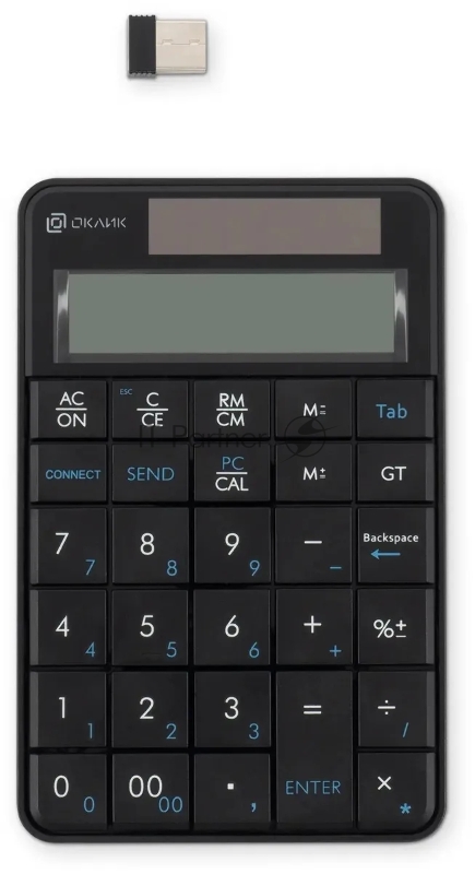 Цифровой блок Oklick K604W беспроводная, радиоканал, чёрный