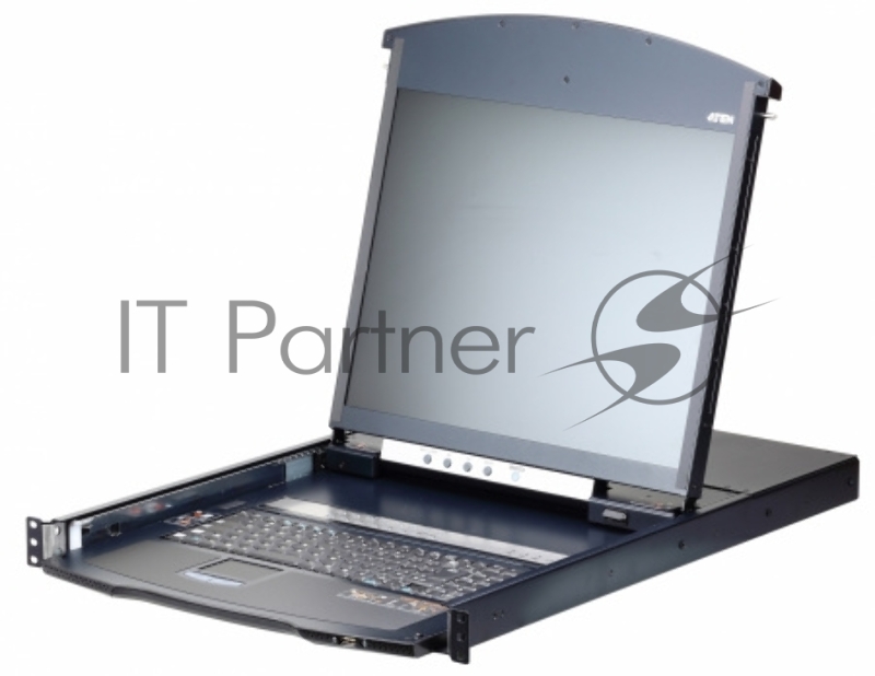 KVM консоль с переключателем ATEN 1L/1R 16p C5 D.Rail LCD KVM over IP SW
