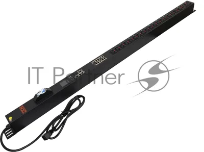 Блок распределения питания Powercom PDU-16AVMS20-18C13-2C19 18xC13+2xC19, 16A, 1,5U (1968234)