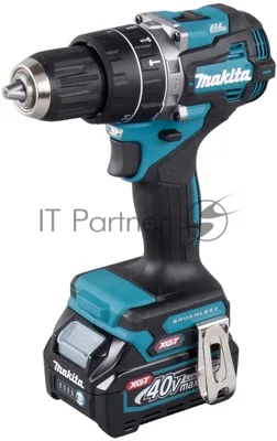 Дрель-шуруповерт Makita HP002GD201, 40 В, 2,5 Ач, 64 Нм, бесщеточный, ударный