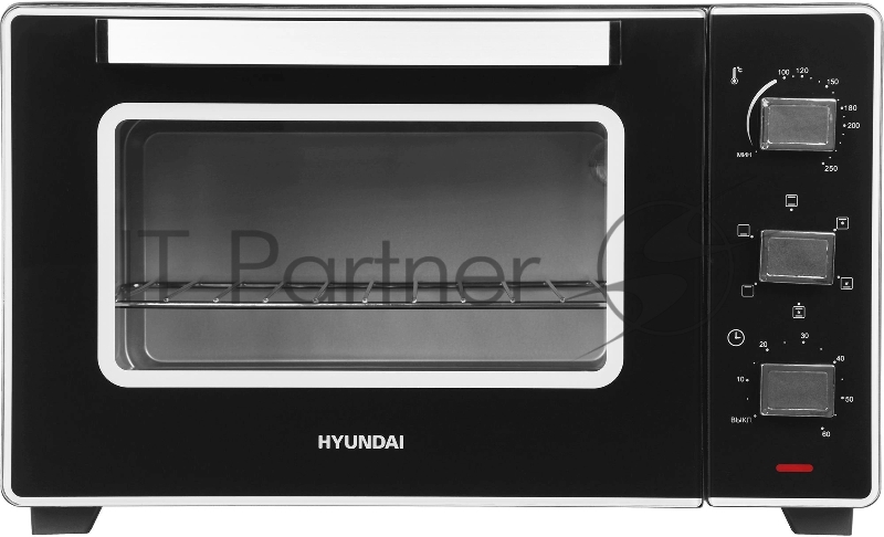 Мини-печь Hyundai MIO-HY093 28 л, 1600 Вт, черный