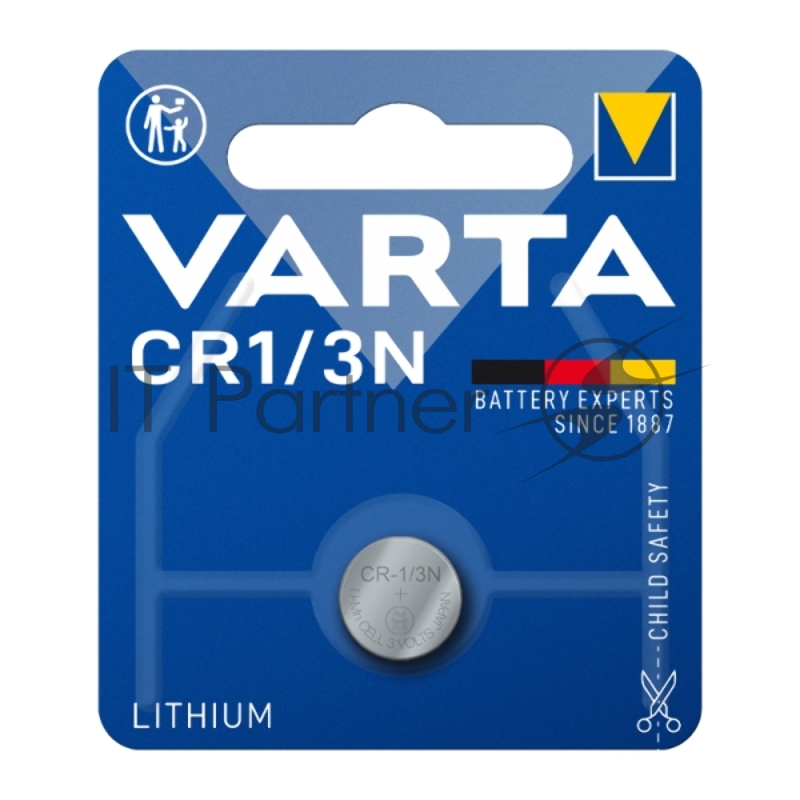 Батарея Varta Lithium CR1/3N (1шт) блистер