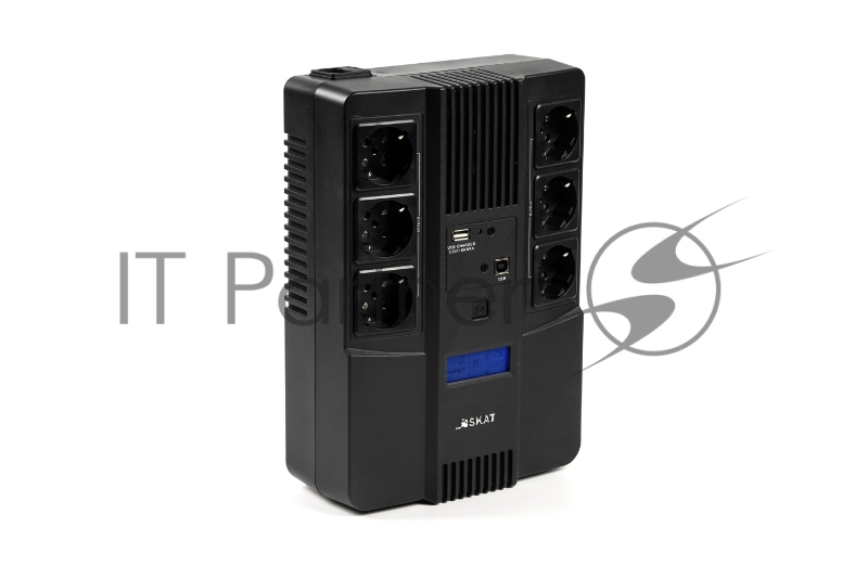Источник бесперебойного питания Бастион SKAT-UPS 800-AID-IN-1x9 220В 480Вт дисплей 1АКБ 9А·ч внутр. меандр. (8935)