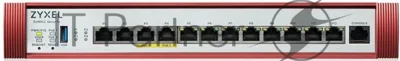 Межсетевой экран Zyxel USG FLEX 500H с подпиской Gold на 1 год (AS, AV, CF, IDP/DPI, Sandboxing, SecuReporter), Rack, 2xRJ-45: 1/2.5G (LAN/WAN), 2xRJ-45: 1/2.5G PoE+ (LAN/WAN), 8xRJ-45: 1G (LAN/WAN),