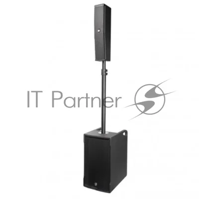 Комплект акустических систем INTREND ITSPK-VOX28 сабвуфер (2х8", 400Вт, 115dB, 40-250Гц) и звуковая колонна (4x3", 160Вт, 121dB, 190Гц-20кГц), 4-канальный микшер, MP3 плеер (USB+SD card), Bluetooth, стойка с коммутацией в комплекте (3 места)