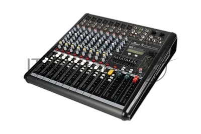 Микшер INTREND ITMIX-8-2 аналоговый, 12 входов (8 аналоговых, 1 стерео, 2 USB), 2 группы, эффекты