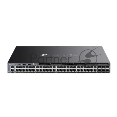 Стекируемый управляемый коммутатор TP-Link SG6654XHP 3го уровня Omada с 48 гигабитными портами PoE+ и 6 портами SFP+
