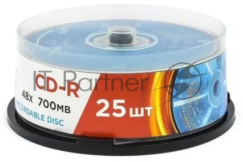 Диск CD-R Mirex 700 Mb, 48х, Cake Box (25), (25/300)