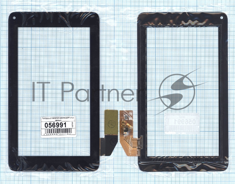 Сенсорное стекло (тачскрин) HOTATOUCH C109191A1-DRFPC097T-V1.0, черное