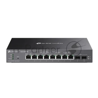 Коммутатор TP-Link SG2210XMP-M2, Smart линейки Omada с 8 портами PoE+ 2,5 Гбит/с и 2 портами SFP+