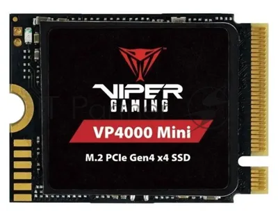 Накопитель SSD Patriot Viper VP4000, 2Tb, PCIe 4.0 x16, M.2 2230, NVMe, R/W 3200/3500, с радиатором