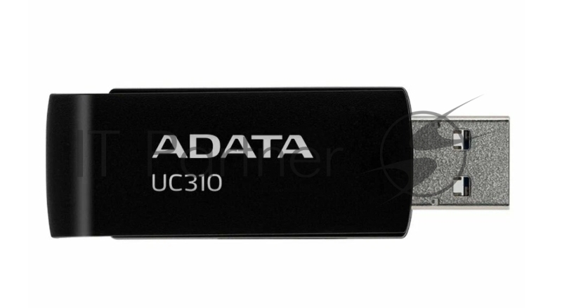 Флешка USB ADATA UC310 (UC310-128G-RBK), 128Gb, USB 3.2 Gen 1, R/W 100/30, черный