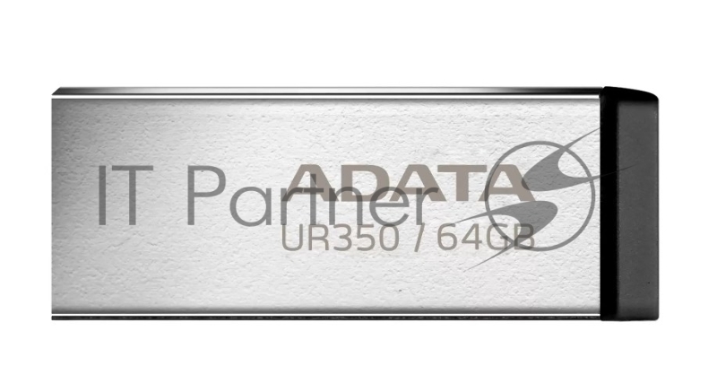 Флешка USB ADATA UR350 (UR350-128G-RSR/BK), 128Gb, USB 3.2, R/W 100/15, серебристый/черный