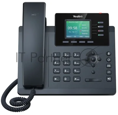 Настольный IP-телефон YEALINK SIP-T34W, 4 аккаунта, Wi-Fi, USB, 2.4" цветной экран, PoE, GigE, БП в компл. Шт