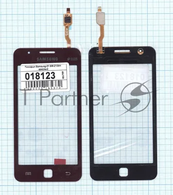 Сенсорное стекло (тачскрин) для Samsung Z1 SM-Z130H красное