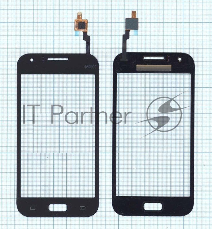 Сенсорное стекло (тачскрин) для Samsung Galaxy J1 Ace SM-J110H черное
