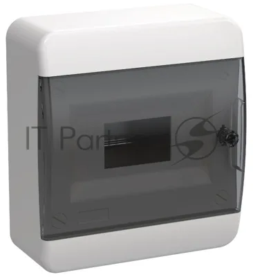 Корпус пластиковый ЩРН-П-8 IP41 черный прозрачная дверь TEKFOR IEK TF5-KP12-N-08-41-K01-K03