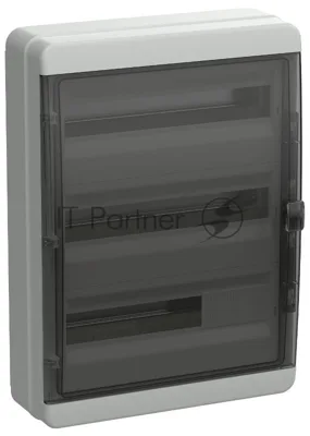 Корпус пластиковый КМПн-54 IP65 черный прозрачная дверь TEKFOR IEK TF5-KP72-N-54-65-K03-K02