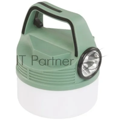 Фонарь аккумуляторный кемпинговый походный 16Вт SMD LED+3Вт LED Li-ion 18650 2400мА.ч Power-bank корпус ABS-пластик индикатор уровня заряда USB-шнур складной крючок для подвешивания матов. рассеив. КОСМОС KOC616Lit