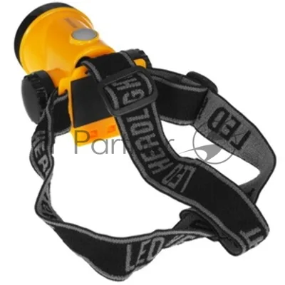Фонарь аккумуляторный налобный Космос 1Вт LED+3Вт COB LED Li-ion 18650 800 мАч корпус ABS-пластик USB-шнур регулируемый эласт. ремешок
