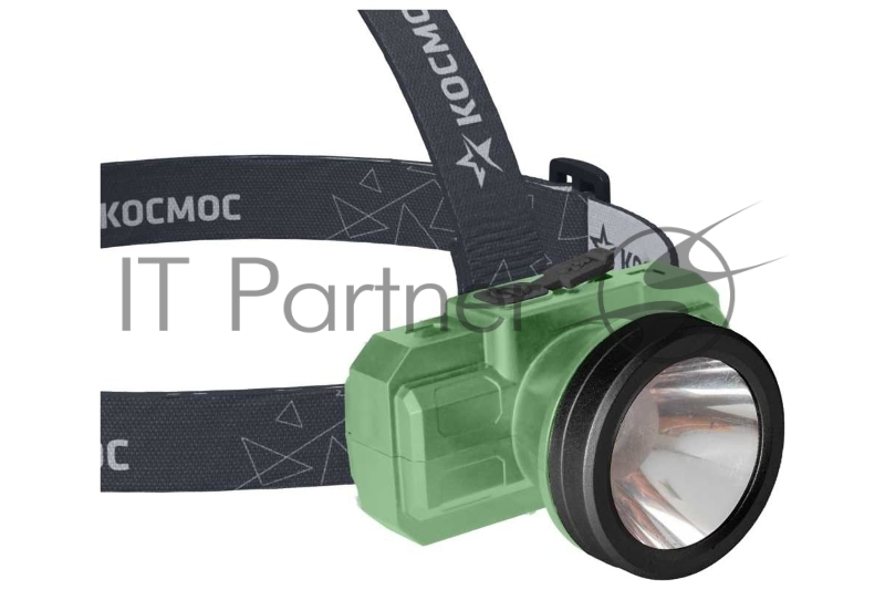 Фонарь аккумуляторный налобный Космос KOC516Lit 2Вт LED Li-ion 14500 500 мАч корпус ABS-пластик USB-шнур type C регулируемый эласт. ремешок