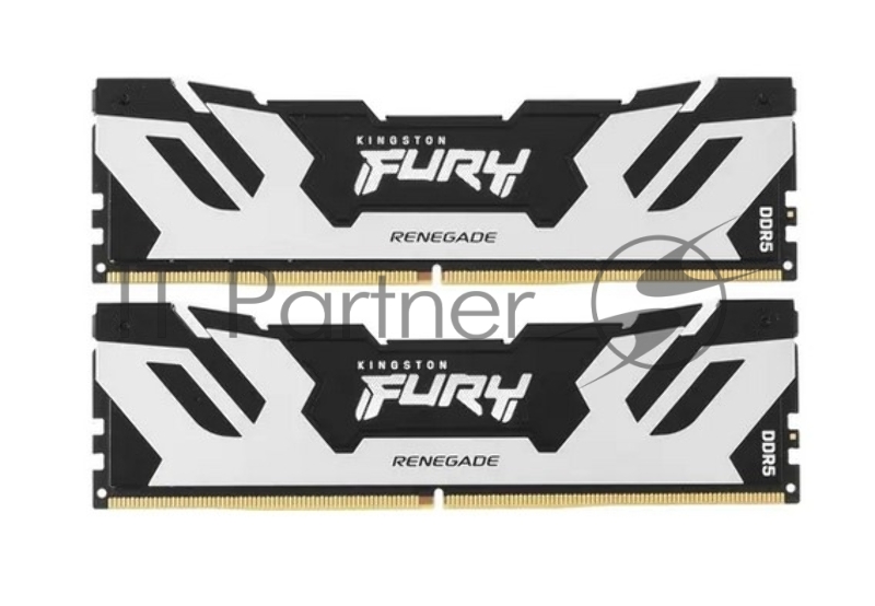 Оперативная память Kingston Fury Renegade, DDR5, 96Gb (2x48GB), 6000MHz, CL32, DIMM, с радиаторами, серебристый/черный