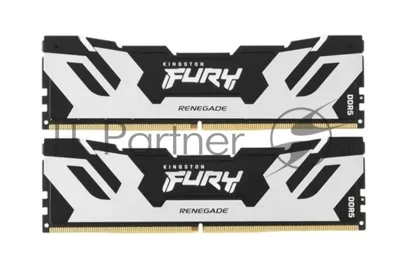 Оперативная память Kingston Fury Renegade, DDR5, 96Gb (2x48GB), 6000MHz, CL32, DIMM, с радиаторами, серебристый/черный