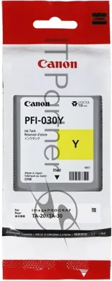 Картридж струйный Canon Pigment Ink PFI-030 Yellow желтый (55 мл) для Canon imagePROGRAF TM-240, TM-340