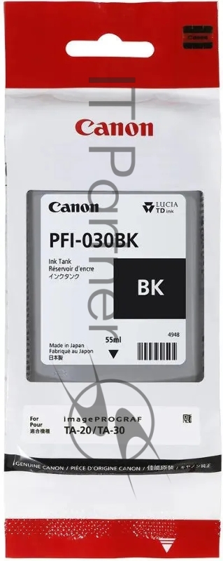 Картридж струйный Canon Pigment Ink PFI-030 Matte черный (TM240/TM340) 55ml